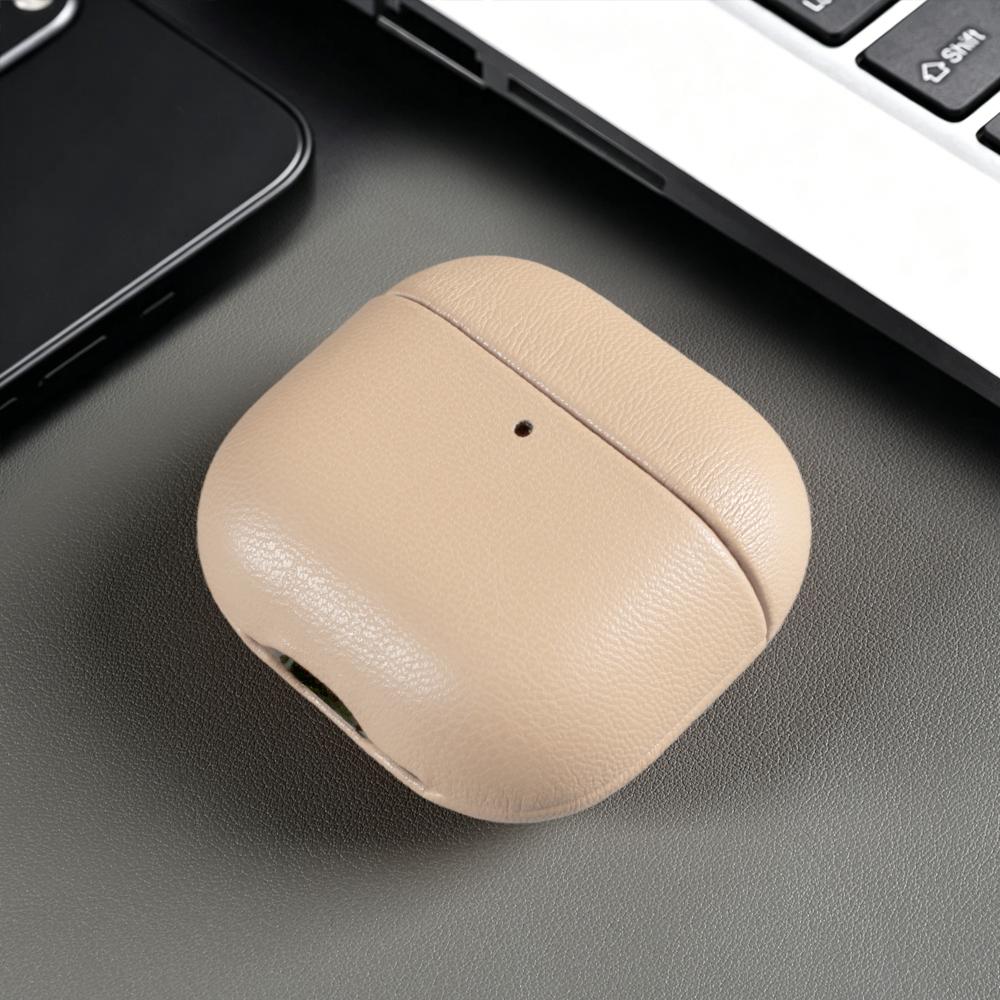 Earphone Case for Airpods Pro 2 3 Pro3 Pro2 for Airpods 4 Wireless Bluetooth Biobased Eco-Friendly Leather Hard Headphone Box