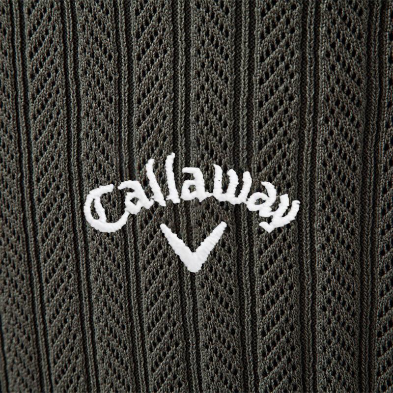 Callaway 2025 Autumn and Winter Embroidery New Men's Sweater Long Sleeved Knitted Sweater Half Zipper Business Casual Thin Sweater Men