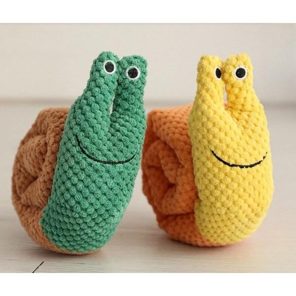 From Dorothy Puppy Nosework Toy Stuffed Snail, 1 Piece, Green