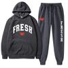 New Spring and Autumn Men's Hoodie Set, Popular In Europe and America, Casual Trend Men's Sweater Set