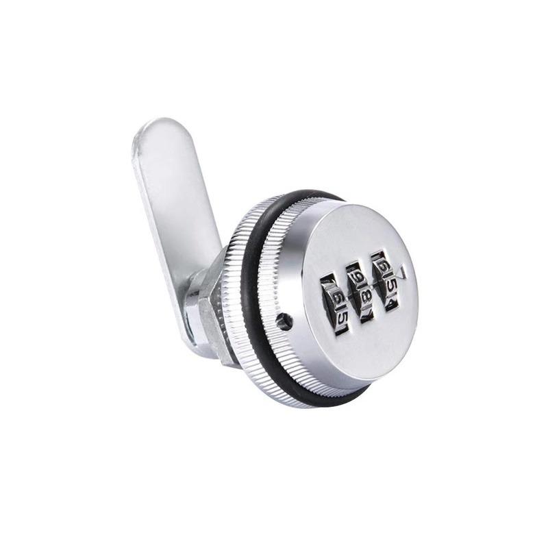 1Pc 3 Digit Combination Password Box Lock 20-30mm Smart Cam Code Lock Zinc Alloy for Mailbox Cabinet Door Security Hardware