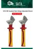 SATA VDE Insulated High Voltage Adjustable Thin Wrench, 6 Inch (Model 47101)