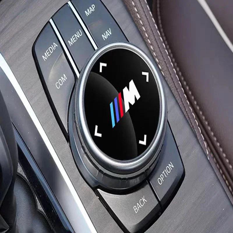 Dekor-Aufkleber für den Multimedia-Knopf im Fahrzeuginnenraum für BMW G20 G30 F10 F40 F44 F34 F30 G01 G02 G05 G06 G07 F25