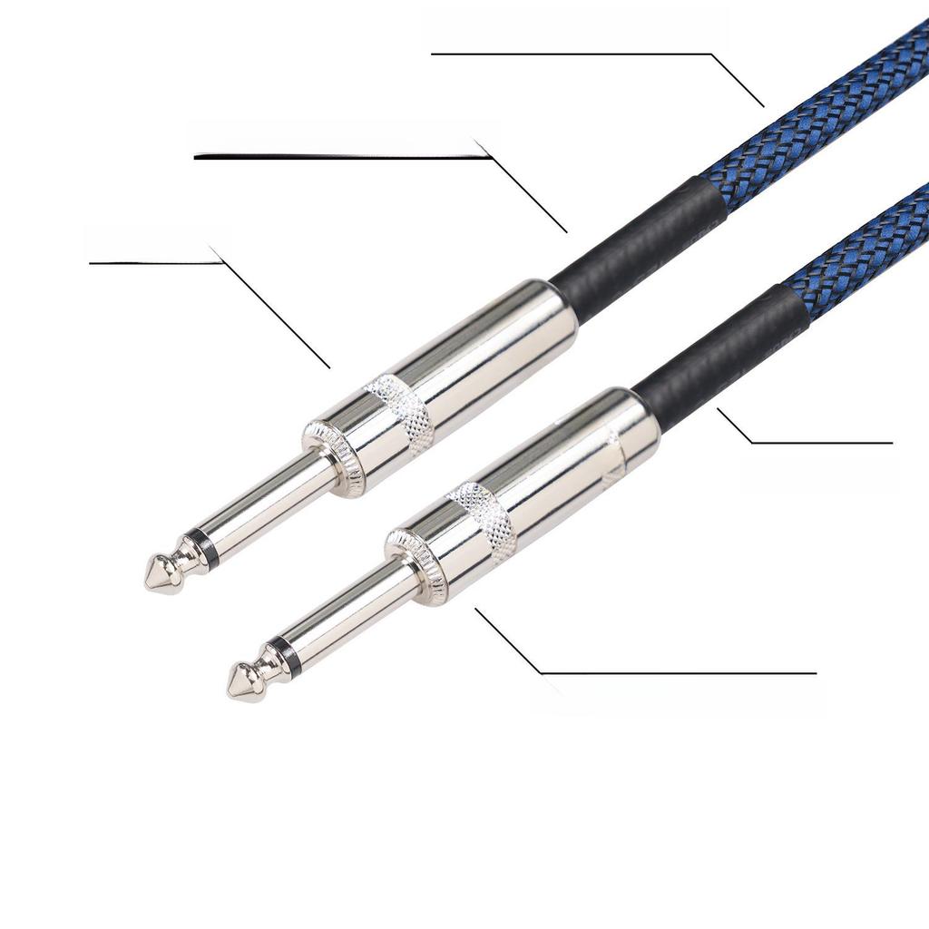 22AWG Pure Copper Male to Male Electric Guitar Audio Cable