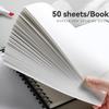 Premium Sketch Book, Spiral Bound, 50 Sheets , Acid Free Art Sketchbook,for Adults Beginners Artists Painting