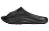 Slip Resistant Abrasion Resistant EVA Quiet Slide Slippers Unisex Black LNXU931-1