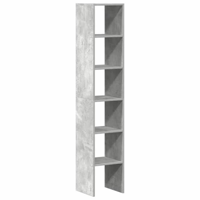 VidaXL Bibliothèques 2 pcs empilable gris béton bois d'ingénierie, étagère, étagère à livres, support de livre, armoire de 858810