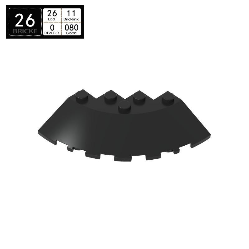

Curved Corner Brick 6x6 Compatible with LEGO MOC Accessories 1 Piece