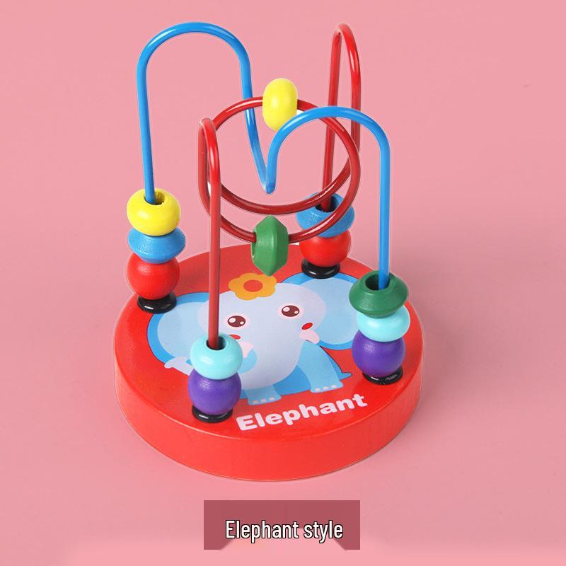 Animal Cartoon Wooden Bead Maze - Educational Toy for Kindergarten Children