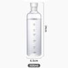 Transparent water bottle with time scale creative large-capacity leak-proof anti-fall plastic beverage cup sports travel new