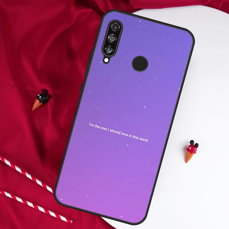 Purple aesthetic For Huawei Nova 12i 11i 8i 12s 9 10 SE Y90 Y60 Y70 Y72 Y61 Y91 P20 P30 P40 Lite P60 Pro Case