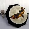 Moonlit Moth: Celestial Butterfly StickerUmbrella, Portable 3-Fold Umbrella for Men & Women,Christmas Gift ES259