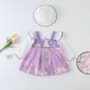 Baby Girl Summer Hanfu Bodysuit: Lightweight Ancient Costume Diaper Cover Jumpsuit Princess Dress Tang Suit