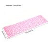 Rechteckige Form Filz Tischdecke Läufer Tischsets Tischsets Haushaltsdekorationen(Rosa)