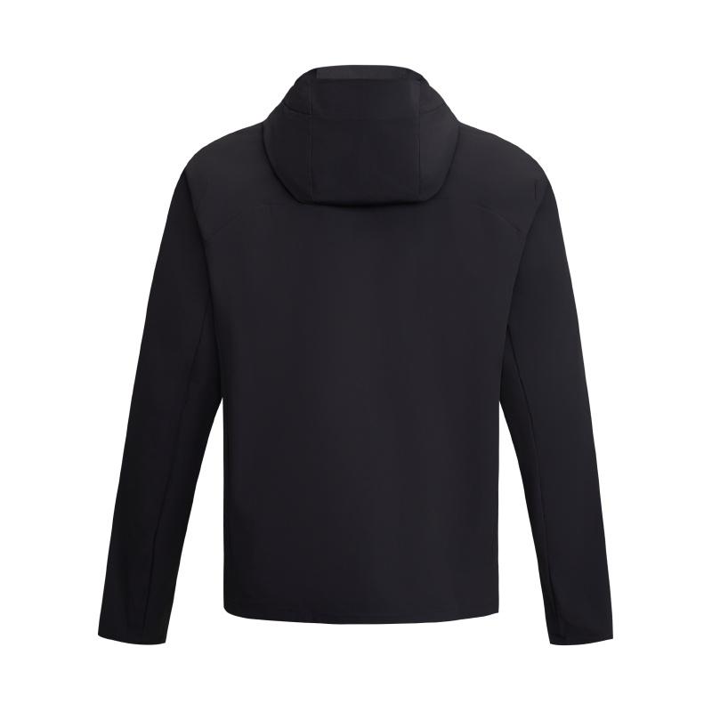 Under Armour Ef Soft Shell Woven Comfortable Warm Windproof Outdoor Sports Jacket Men Jacket Black 6014384-001