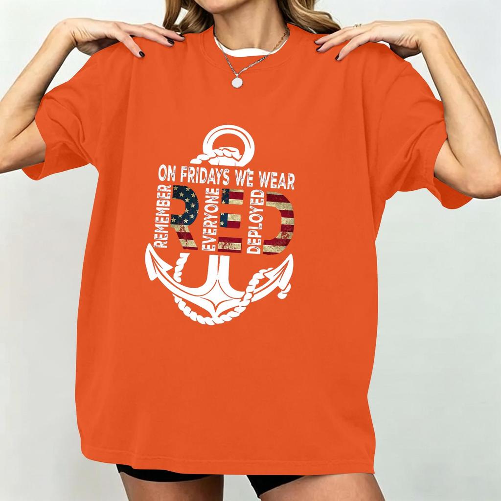 Women's Casual Short Sleeve T-Shirt Loose Fit Crew Neck Graphic Print Top Comfortable Summer Tee for Daily Wear