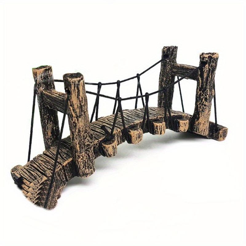 1Pc Aquarium Ornament Decoration House with Bridge for Fish Tank