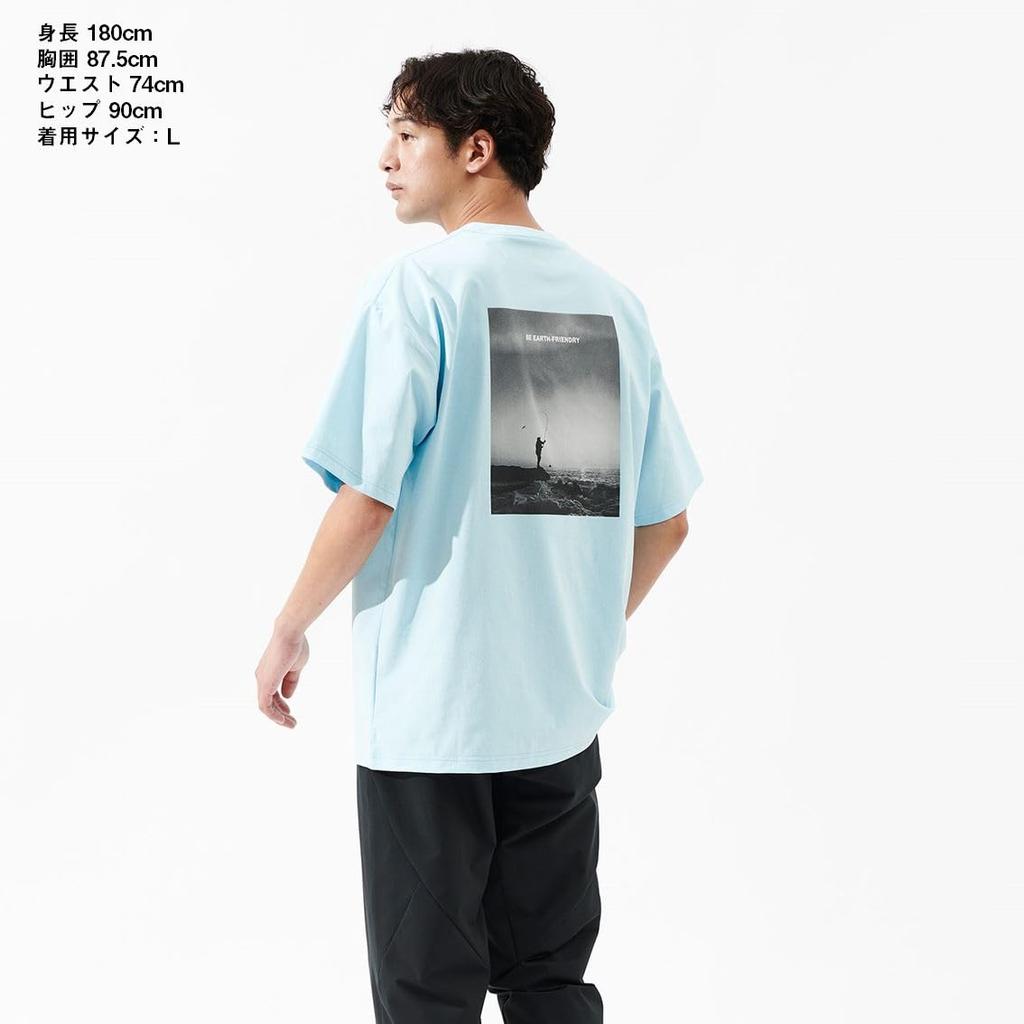 Daiwa Clean Ocean Shirt, Rock Shore, DE-6625, Sax Blue, Medium