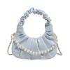 Internet celebrity pleated cloud bag summer 2025 new version of fashion niche shoulder bag women's foreign style versatile dumpling bag tide