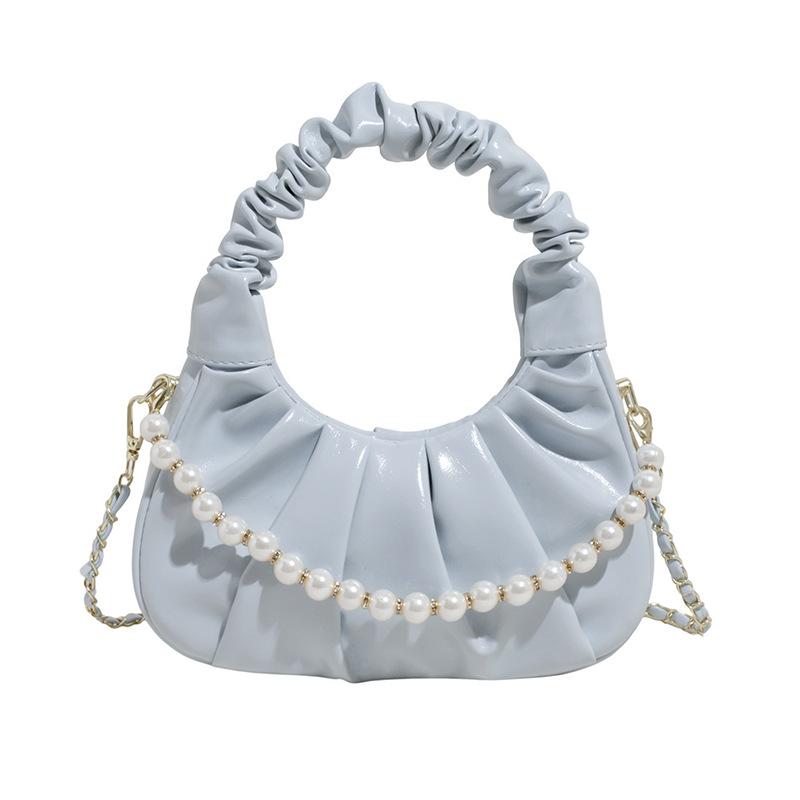 Internet celebrity pleated cloud bag summer 2025 new version of fashion niche shoulder bag women's foreign style versatile dumpling bag tide