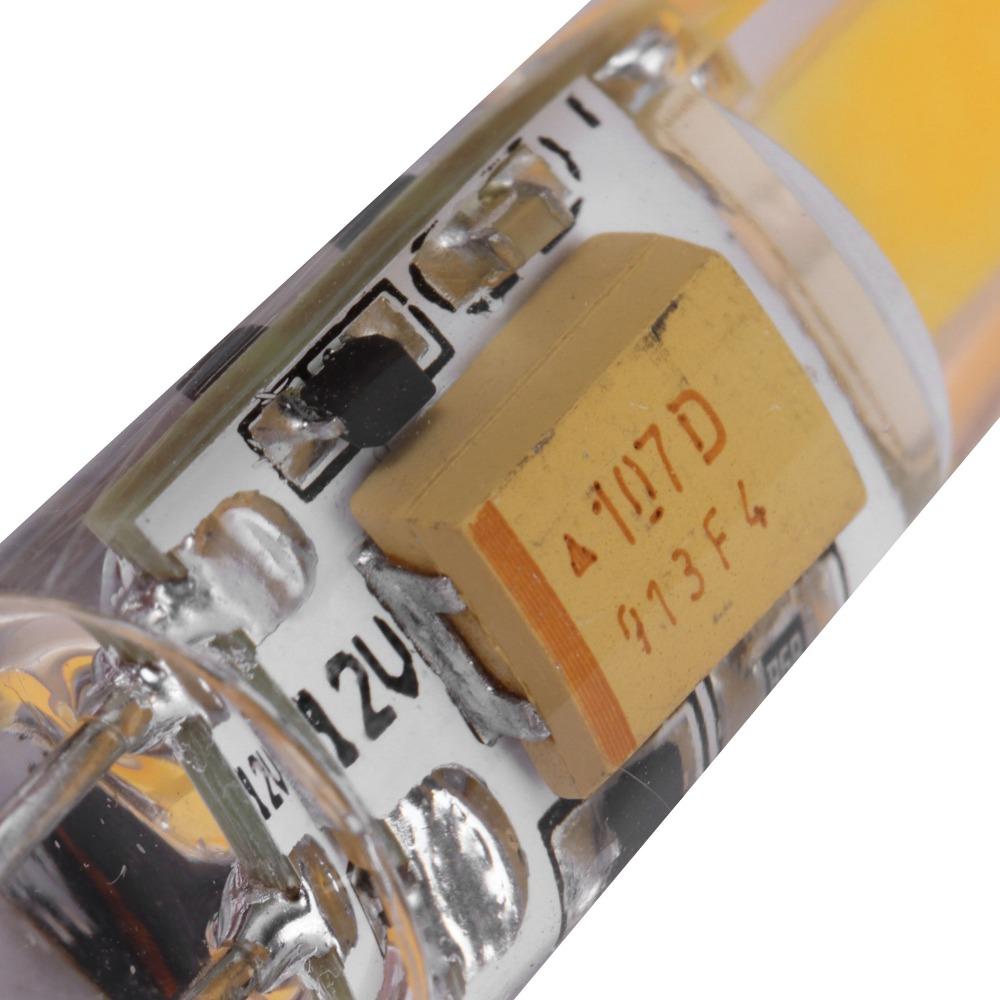 2PCS Warm White 3000K G4 LED Bulb AC/DC12V COB Chip Bulb Dimmable Light Bulb Under Cabinet Lighting