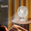 Plastic USB Rechargeable Fan Adjustable Height Desktop Fan New Mini Electric Fan  Summer