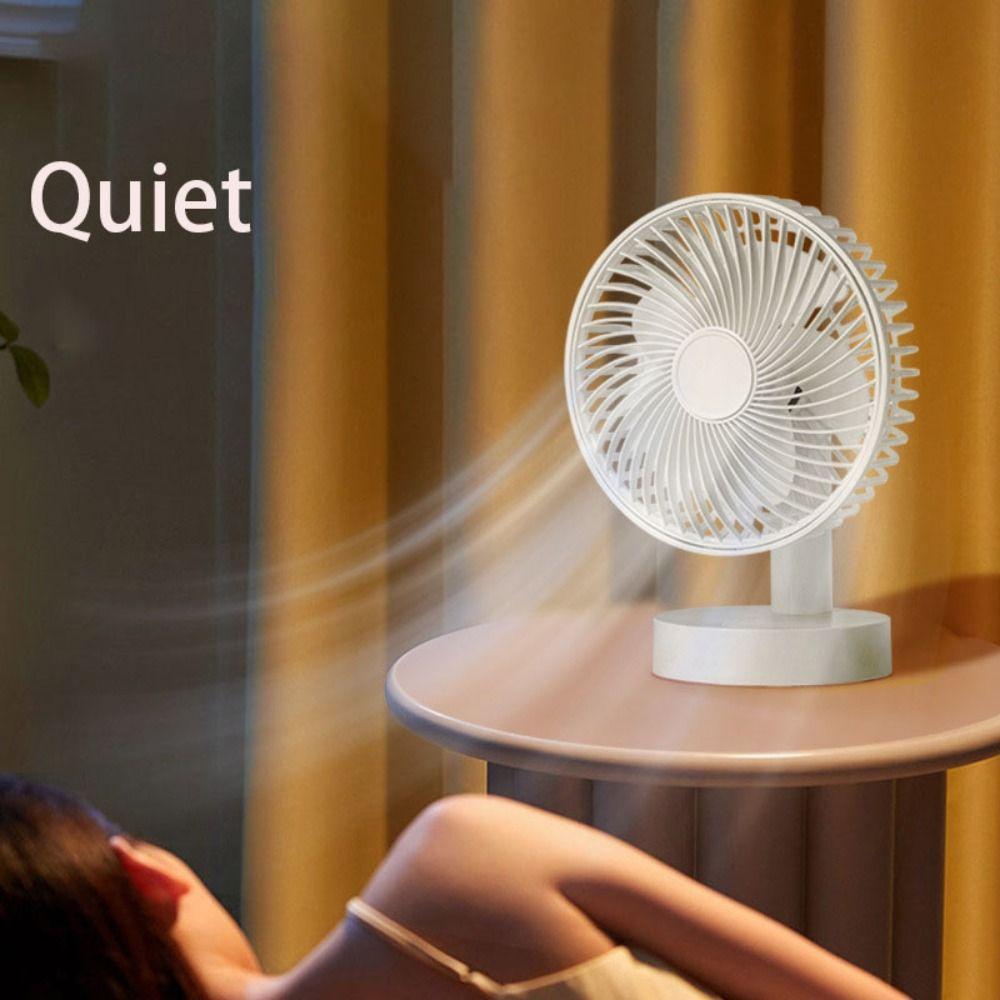 Plastic Mini Electric Fan Indoor Desktop Fan High Quality USB Rechargeable Fan  Camping
