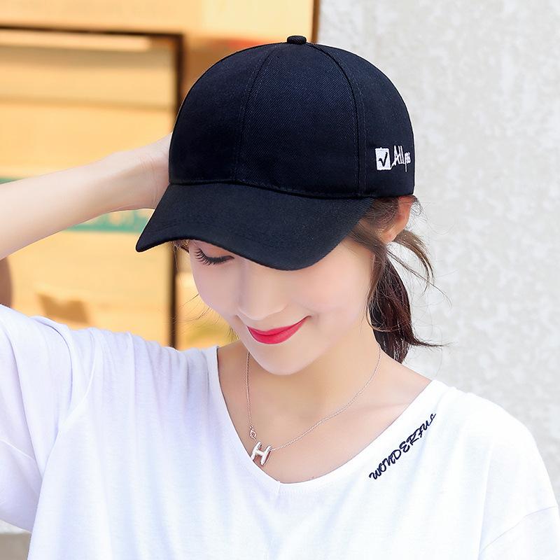 Zhen yue qi trendy embroidered baseball cap - women's casual letter visor hat - men's couple hat