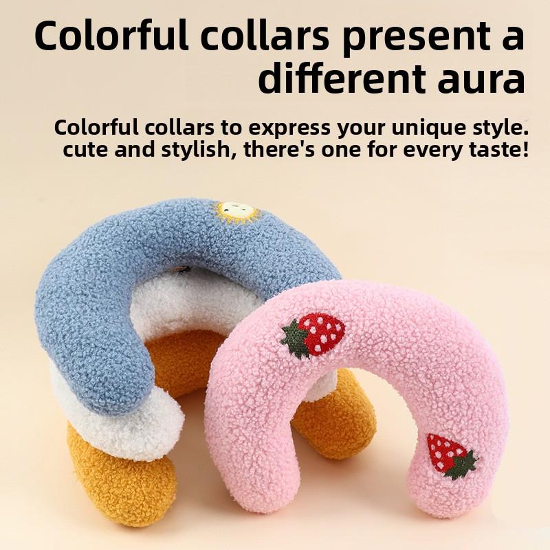 Pet Dog and Cat Pillows, Cervical Deep Sleep U-shaped Pillows, Kitten and Puppy Throw Pillows, Half-moon Pillows