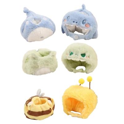 Plush Figure Doll Animal Costume Set For 17cm Anime Doll Shark/Bees/Dinosaur Cosplay Party Dressingup Clothes for Kids