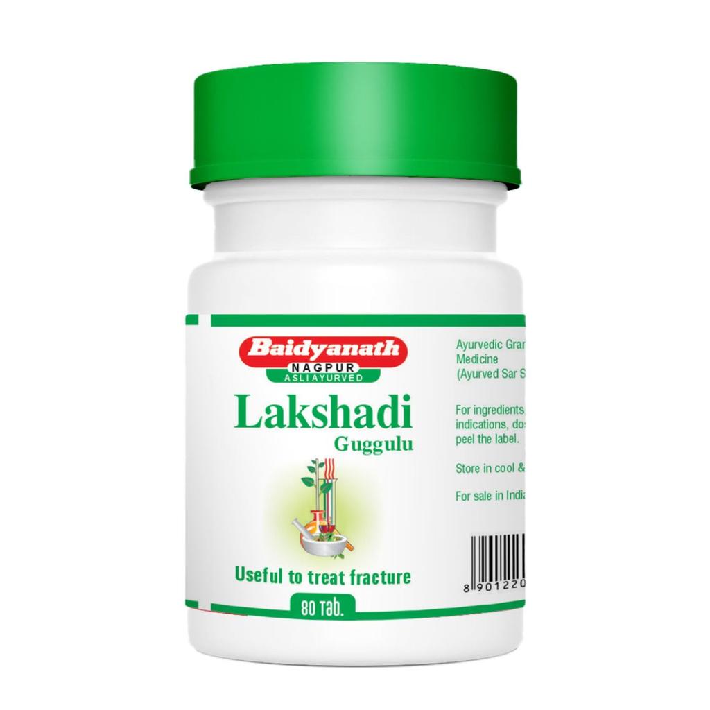 Baidyanath Asli Ayurved Lakshadi Guggulu Tablets 80 X Pack of 2 for Joint Support and Bone Strength