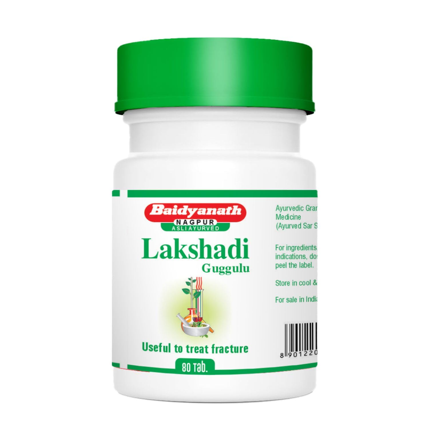 

Baidyanath Asli Ayurved Lakshadi Guggulu Tablets 80 X Pack of 2 for Joint Support and Bone Strength
