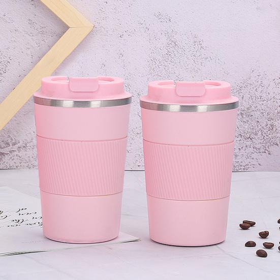 Šálek kávy 380 ml Velká kapacita Dobré utěsnění Netěsnost Protiskluzová nerezová ocel Vakuově izolovaný hrnek na vodu Domácí zdroj