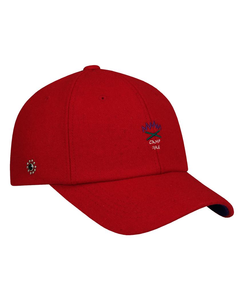 Honguseong Signal Native American Wool Ball-Cap_Red
