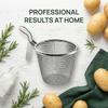 304 Stainless Steel Deep Fryer Basket Fine Mesh Food Strainer Food Colander  Onion Rings