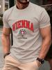 Vienna Austria Letter Local Printing Men TShirt Cotton Summer Soft Oversized Tops ONeck Short Sleeve T Shirt Casual Clothes