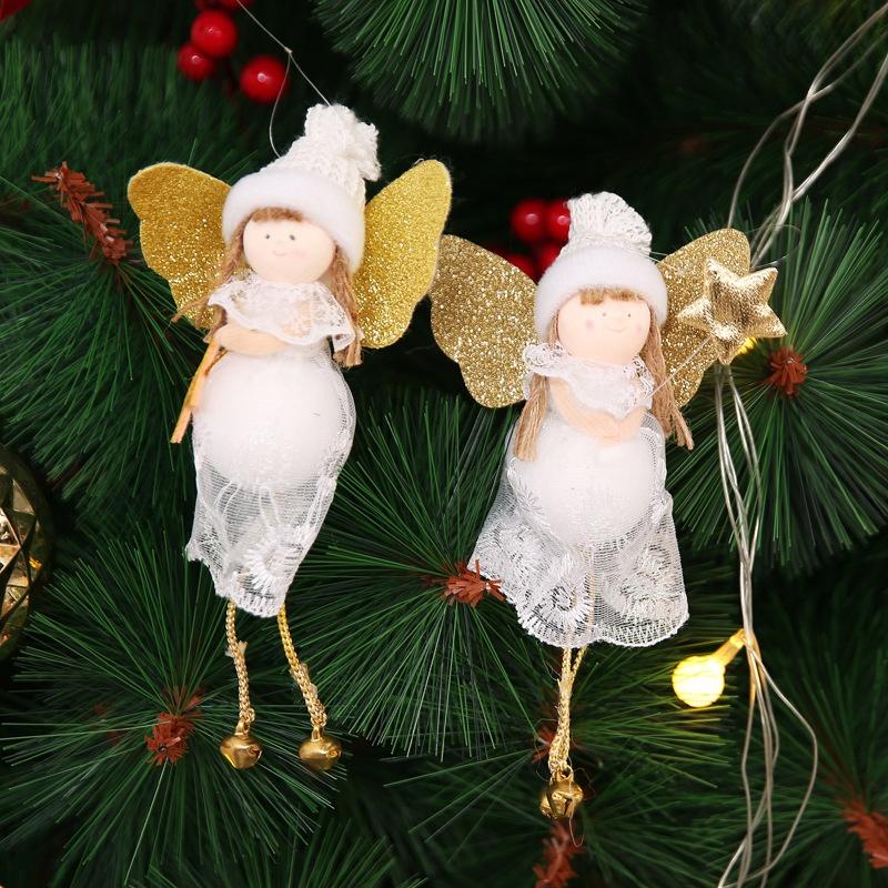 New Christmas Decorations Christmas Cute White Angel Desktop Window Creative Ornaments Christmas Tree Ornaments