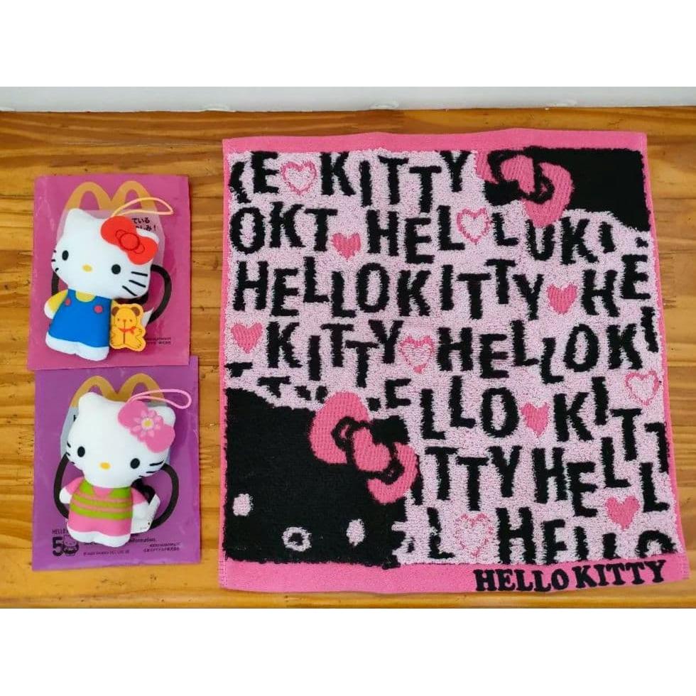 McDonald s Hello Kitty Happy Set Plush Toy  Towel