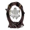Resin Ghost Figurine Halloween Ghost Decoration Spooky Halloween Ghost Swing Figurine for Home Office Garden Decor for Patio