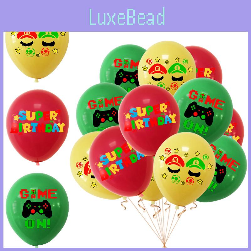 Popular Mario Latex Balloons For Cross-border Sales Super Mario Themed Party Decorations