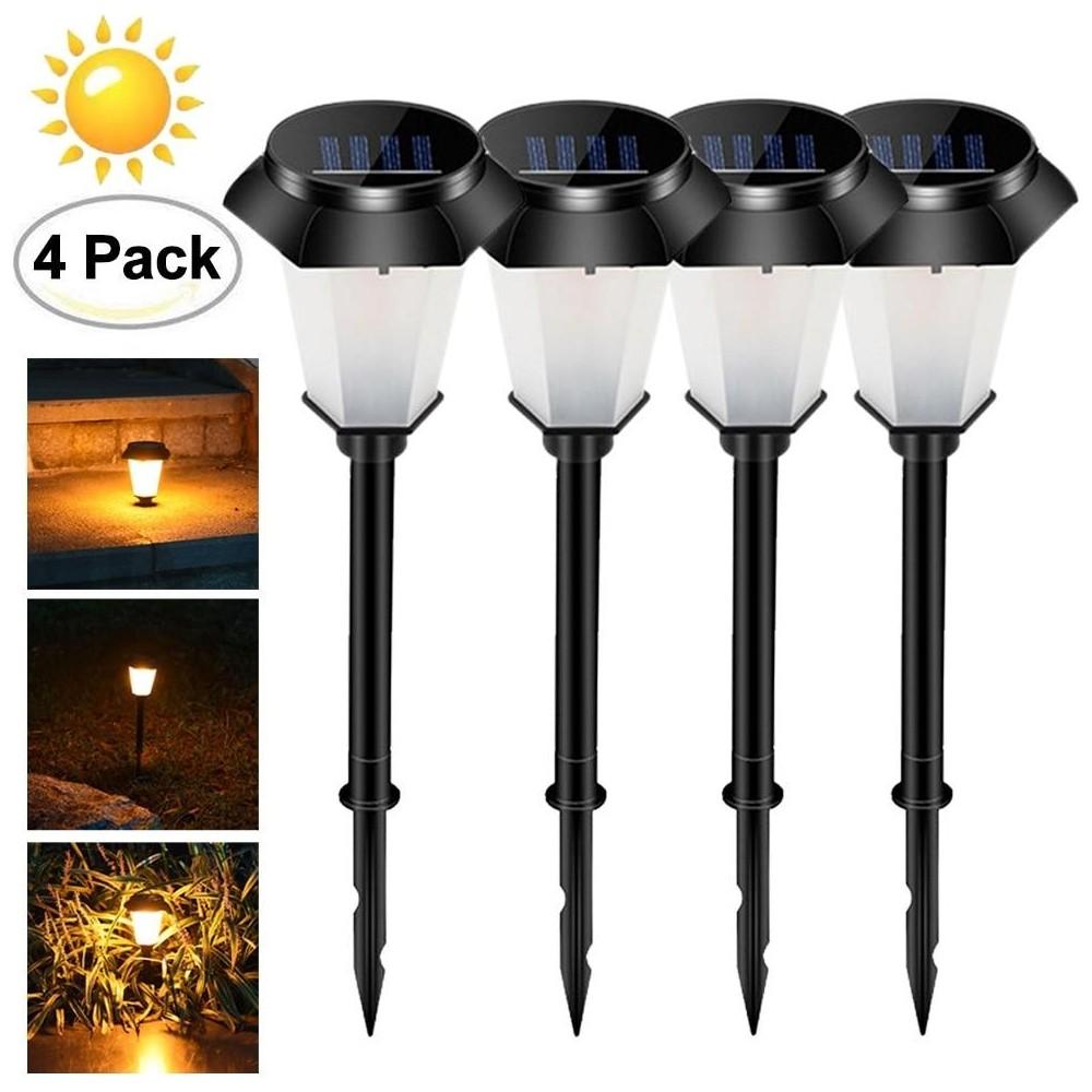 

Zigver 4 Pcs Led Solar Solar Energy Flickering Flame Garden And Outdoor ing