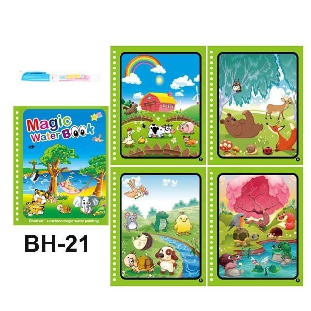 Children Painting Drawing Toys Reusable Coloring Book Magic Water Drawing Book Sensory Early Education Toys for Kids