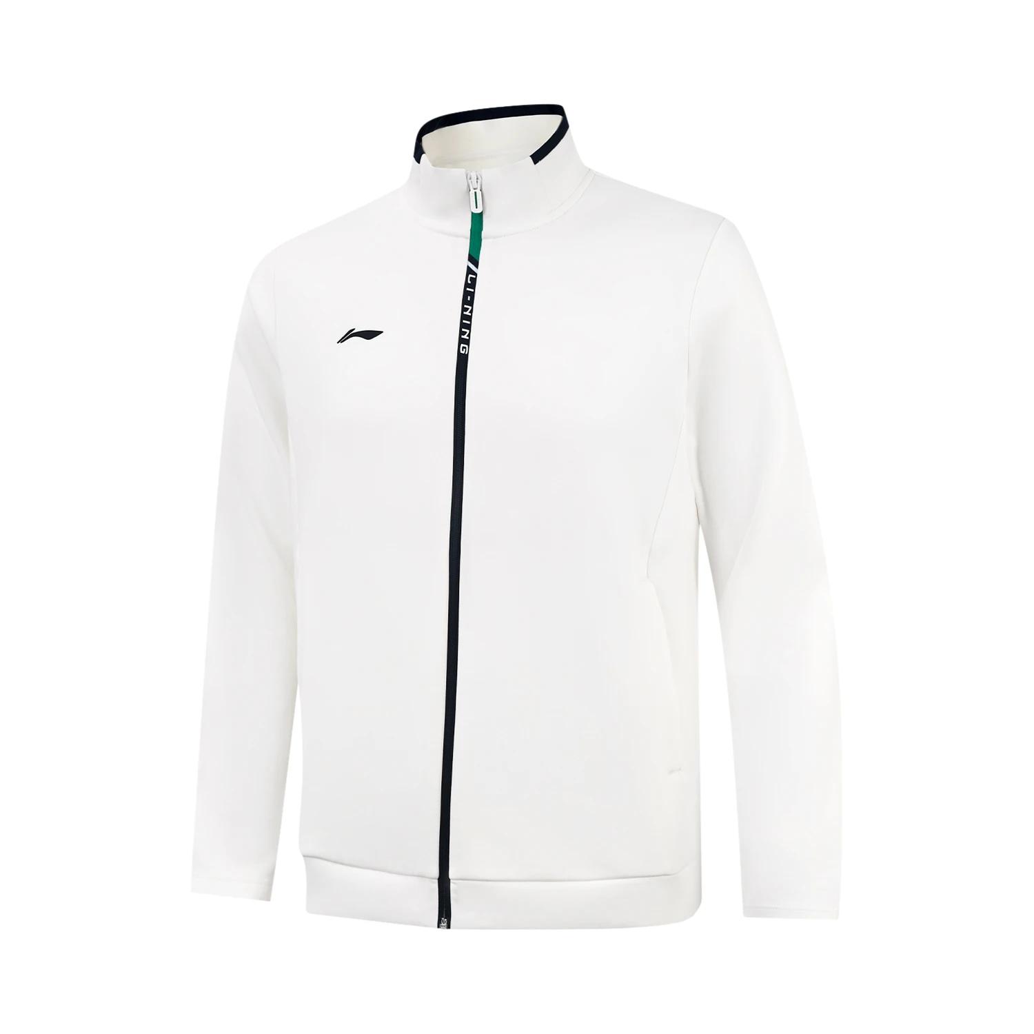 

Серия групповых покупок Li Ning Спортивный свитшот на молнии со стойкой, удобный, универсальный, повседневный, простой, с цветными блоками, мужской свитшот AWDVB03-1 XXL