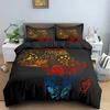 Ancient Egypt Vintage Pharaoh Pyramid Bedding Set Single Twin Double Queen King Cal King Size Bed Linen Set