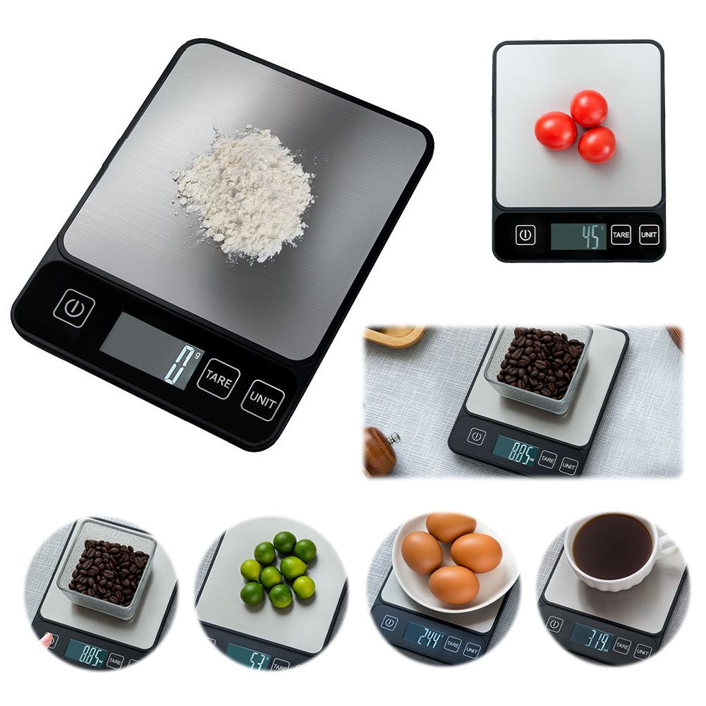 10kg/1g Digitale Küchenwaage Präzisions-Digitalwaage Gramm und Unzen Waage Grammwaage für Gewichtsverlust Backen und Kochen