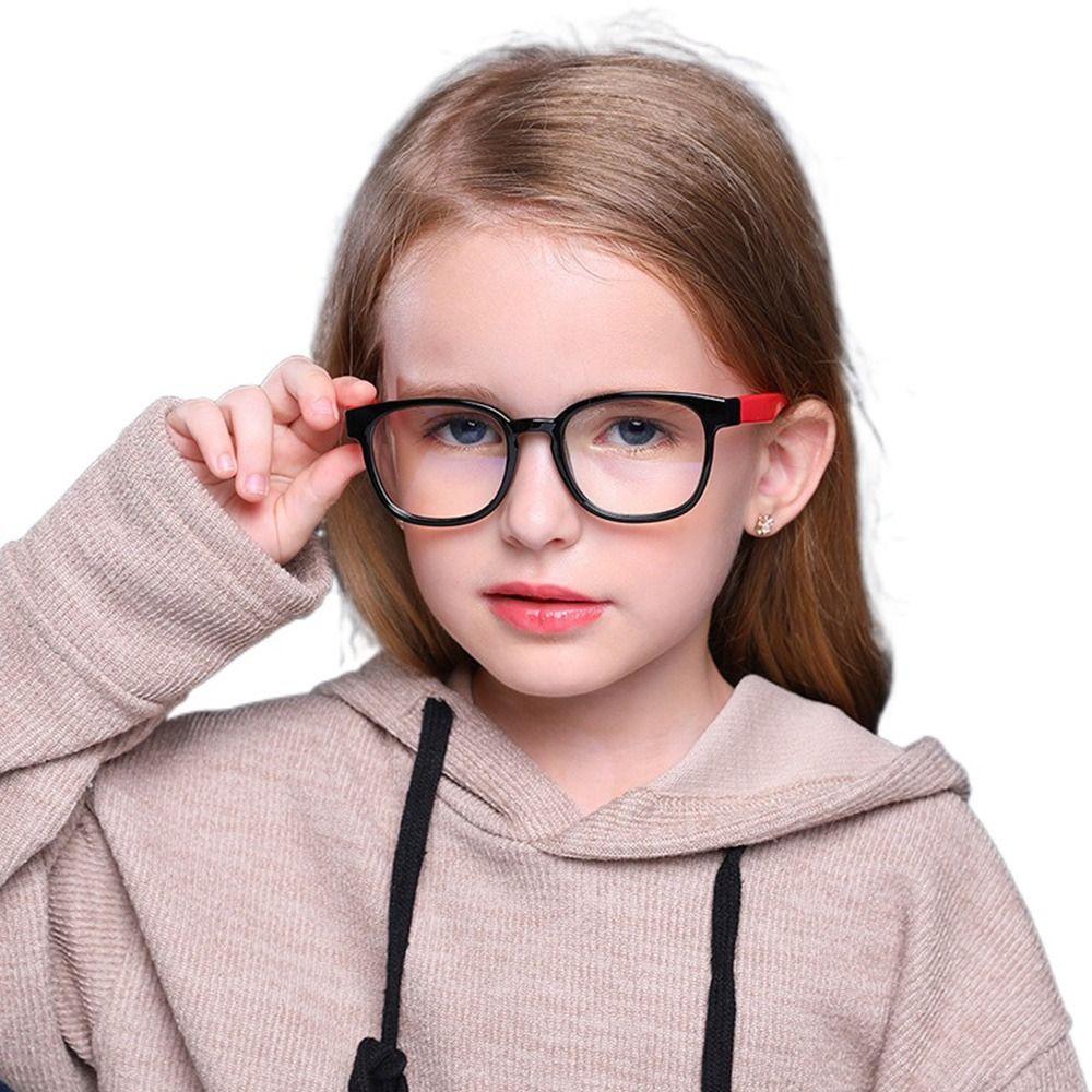 Anti-blue Light Kids Glasses Silicone Ultra Light Frame Comfortable Eyeglasses  Children Boys Girls