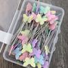 100Pcs/Box Dressmaking Pins Embroidery Patchwork Mixed Color Sewing Needle Tool