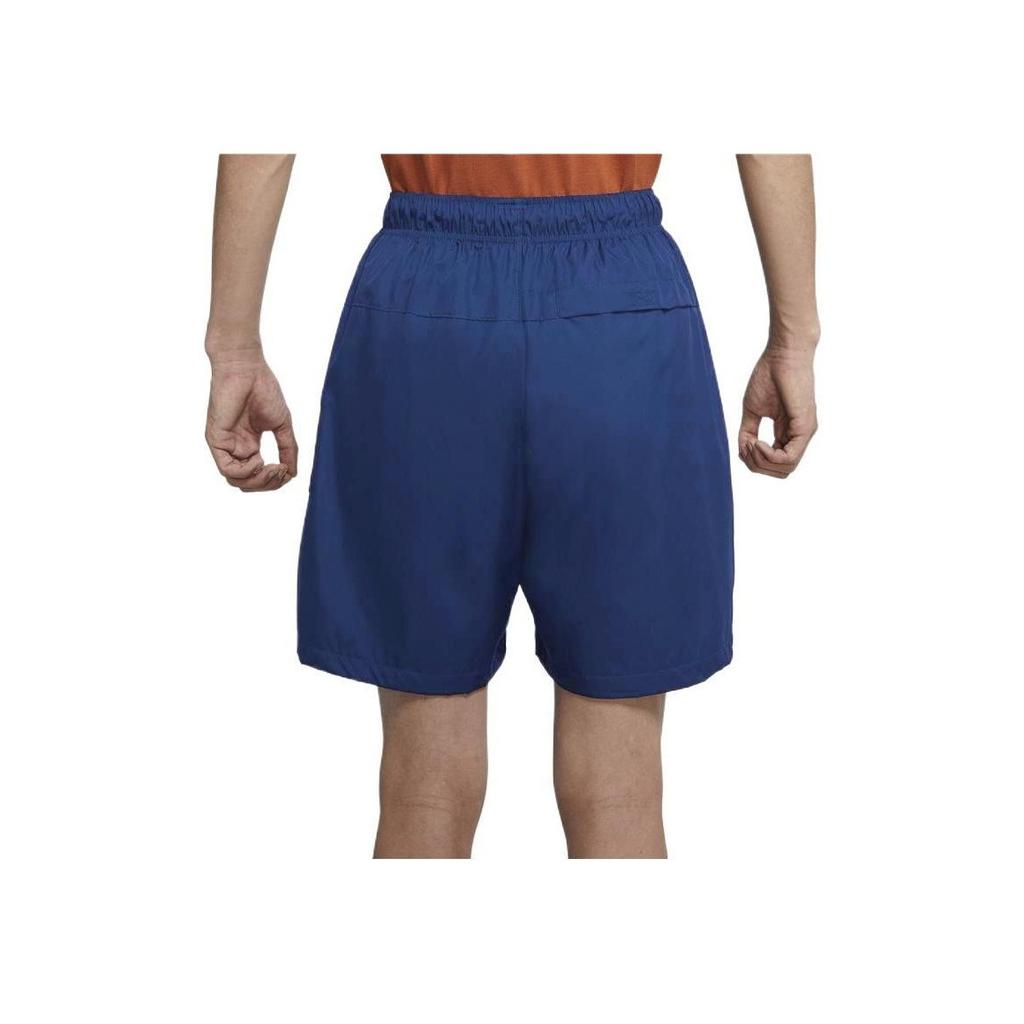 Jordan Logo Print Lace-Up Solid Elastic Waistband Woven Casual Shorts Men Shorts Navy-Blue DA7240-410