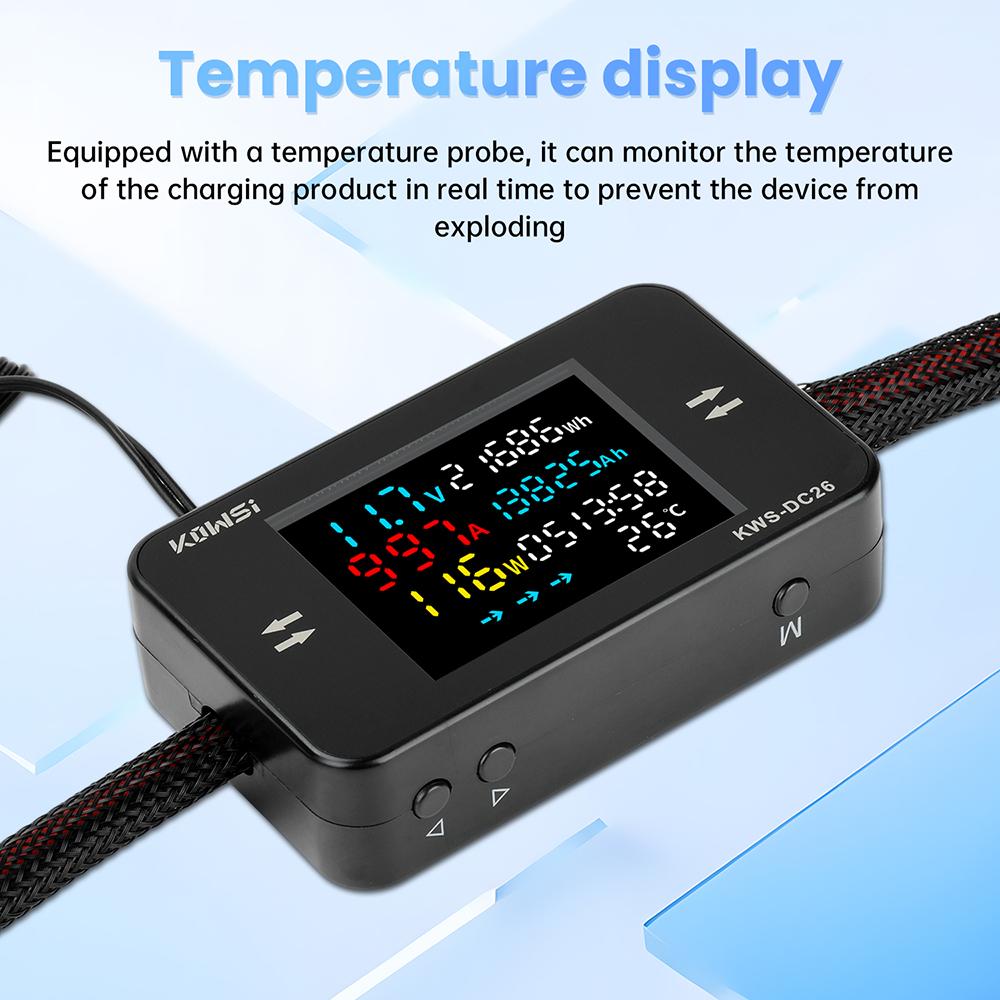 Digital Voltmeter 20A 25A 35A 50A Ammeter Voltage Sensor Frequency Electricity Meter Panel Temperature Power Tester Module