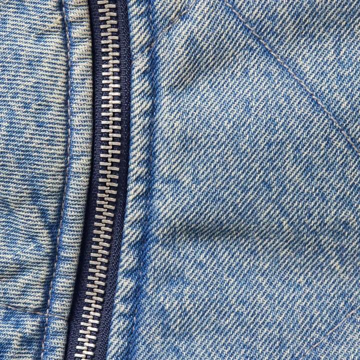 Supreme Zip-Off Sleeve Quilted Bomber Jacket Denim
